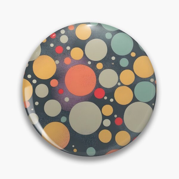 Item preview, Vintage Organic Polka Dot Abstract Retro Fashion Print designed and sold by NK-Studios .