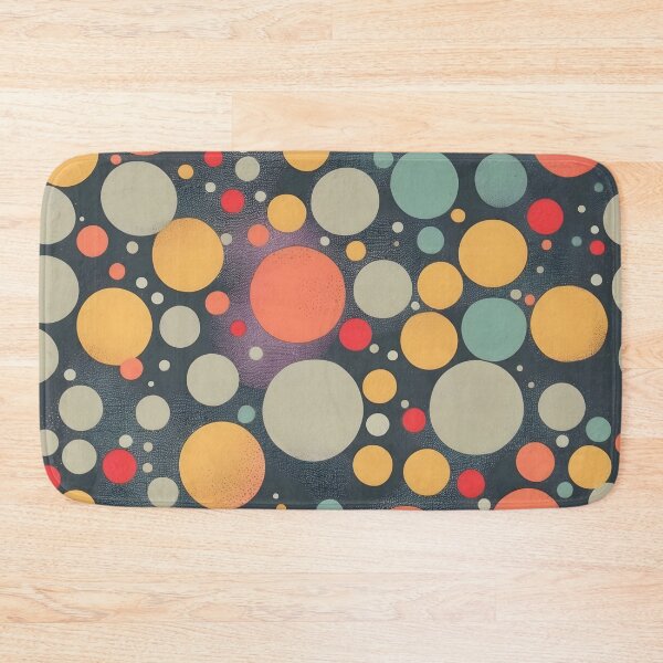 Item preview, Vintage Organic Polka Dot Abstract Retro Fashion Print designed and sold by NK-Studios .