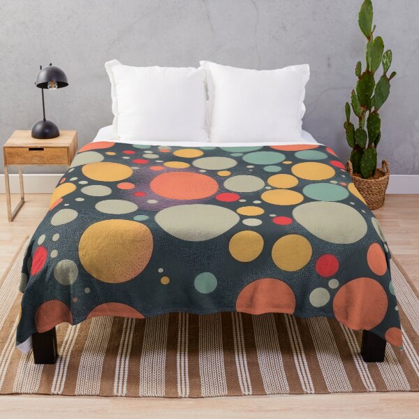 Item preview, Vintage Organic Polka Dot Abstract Retro Fashion Print designed and sold by NK-Studios .