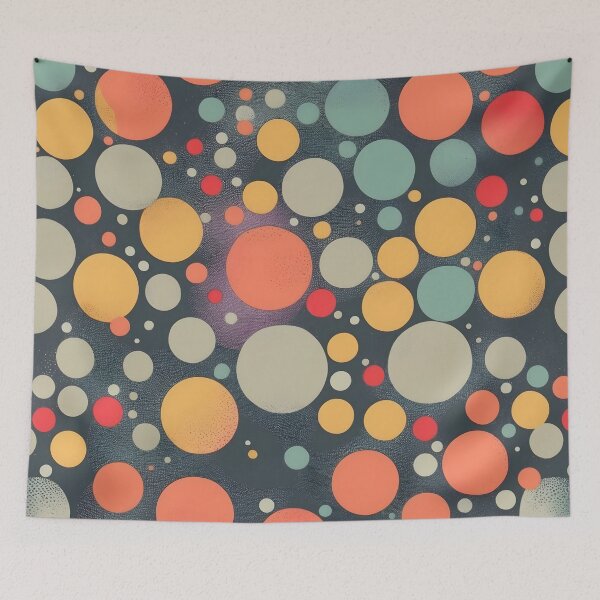Item preview, Vintage Organic Polka Dot Abstract Retro Fashion Print designed and sold by NK-Studios .
