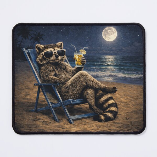 Item preview, Relax Nothing is Under Control Funny Chill Raccoon Beach Night Vibes designed and sold by will freed18.