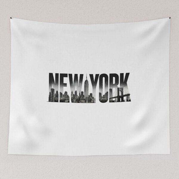 Item preview, New York Skyline Typography City Design designed and sold by MIArt Studio.