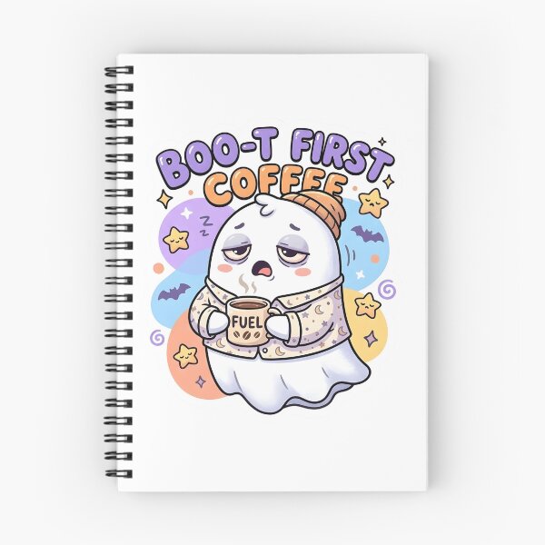 Item preview, Boo-t First Coffee - Cute Ghost Holding Coffee Cup designed and sold by WowDezign.