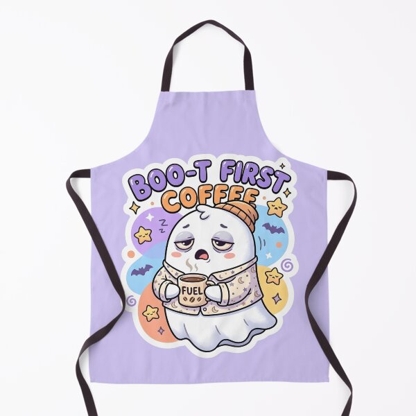Item preview, Boo-t First Coffee - Cute Ghost Holding Coffee Cup designed and sold by WowDezign.