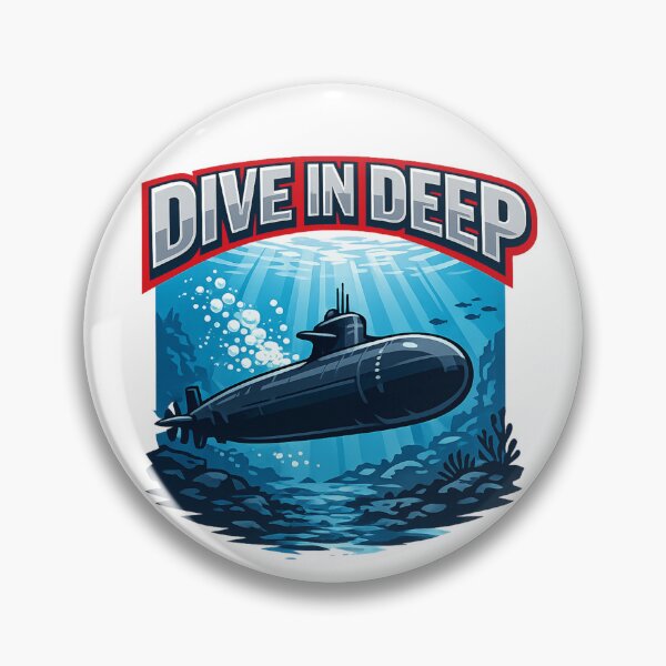 Item preview, Dive In Deep Submarine Ocean Design designed and sold by Combat Skies.