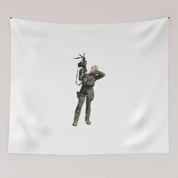 Item preview, Machine Gun Girl designed and sold by RAWLIFEGRAPHIC.