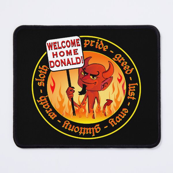 Item preview, Welcome Home Donald Funny Devil Political Satire Humor Design designed and sold by Color4Nature.