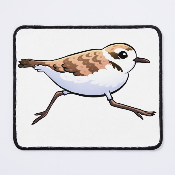 Item preview, Snowy Plover Zoomies – Cute Running Beach Bird Cartoon designed and sold by Jakkuri.