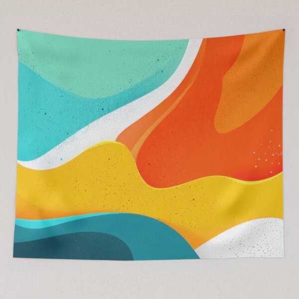 Item preview, Colorful abstract shapes in motion designed and sold by anytka.