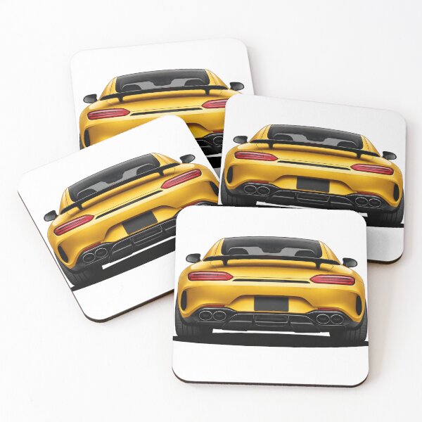 Item preview, Yellow German Sports Car Rear View – Performance Coupe Design designed and sold by GT Garage.