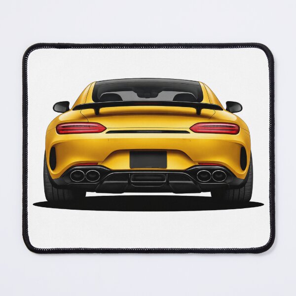 Item preview, Yellow German Sports Car Rear View – Performance Coupe Design designed and sold by GT Garage.