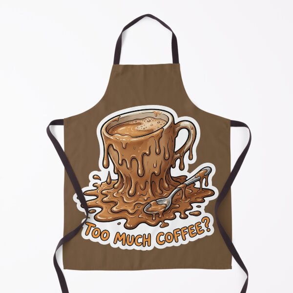 Item preview, Too Much Coffee? - Melting Coffee Cup Surreal Humor designed and sold by WowDezign.