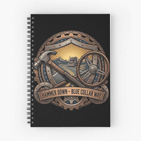 Item preview, Hammer down, blue collar way designed and sold by RisingWolfStudio.