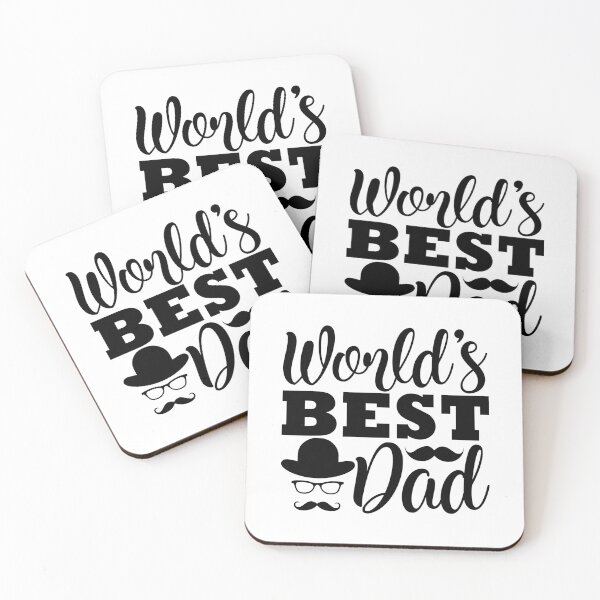 Item preview, World's Best Dad - Cute Father's Day Family Hero Papa Gift designed and sold by FuzionRaptor.