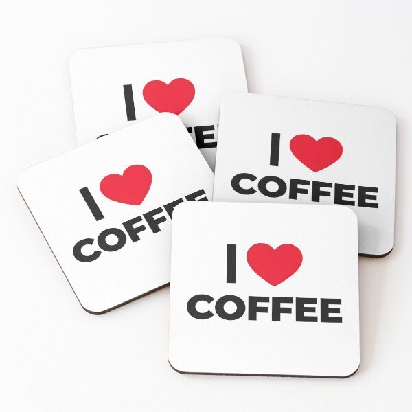 Item preview, I Love Coffee - Bold Typography Heart Design designed and sold by WowDezign.