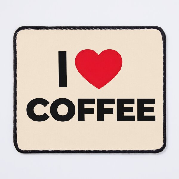 Item preview, I Love Coffee - Bold Typography Heart Design designed and sold by WowDezign.