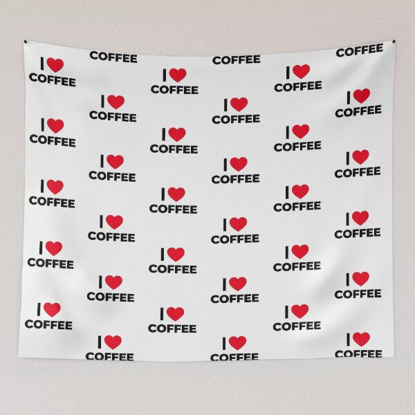 Item preview, I Love Coffee - Bold Typography Heart Design designed and sold by WowDezign.