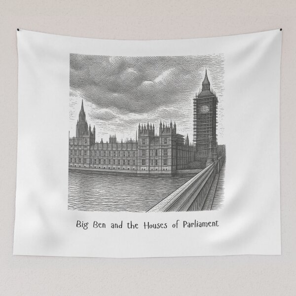Item preview, Big Ben And The Houses Of Parliament. designed and sold by Dinasshop.
