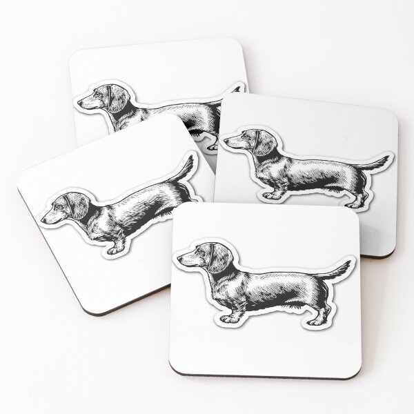Item preview, Dachshund standing in side view designed and sold by anytka.