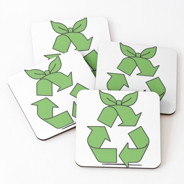 Item preview, Minimalist Recycling Symbol | Eco-Friendly Sustainability Design designed and sold by Sixième Studio.