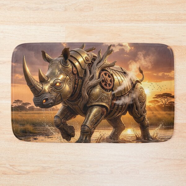 Item preview, Art Nouveau Steampunk Rhinoceros designed and sold by Tridentulus.