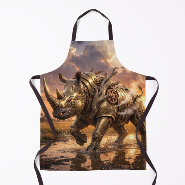 Item preview, Art Nouveau Steampunk Rhinoceros designed and sold by Tridentulus.