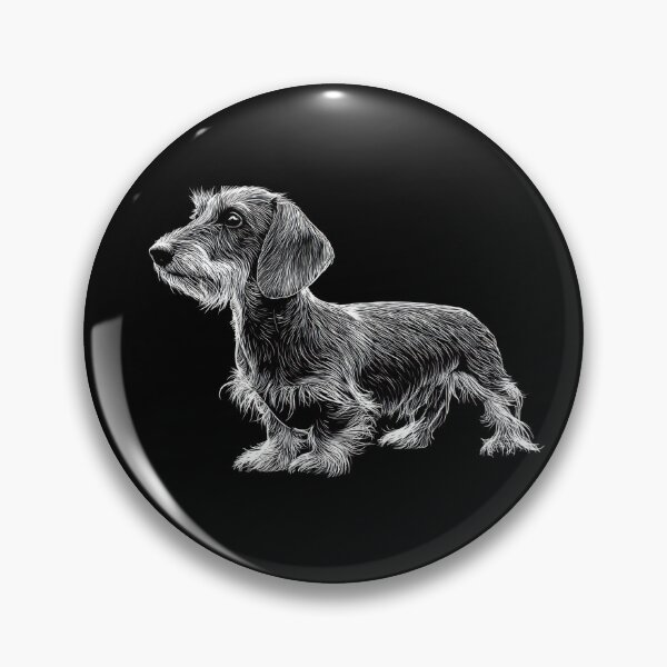 Item preview, Dachshund stands on dark background designed and sold by anytka.
