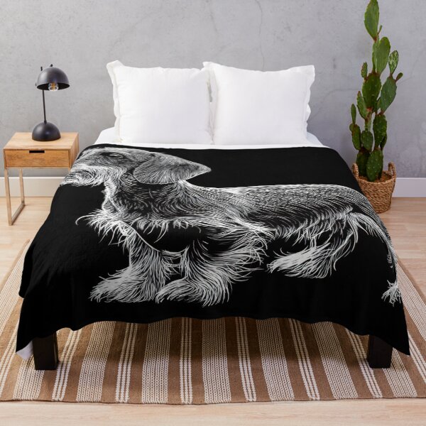 Item preview, Dachshund stands on dark background designed and sold by anytka.