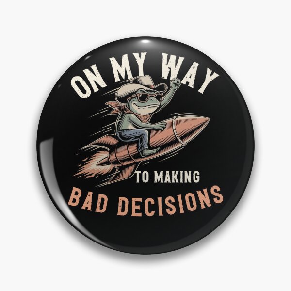 Item preview, On my way to making bad decision - Frog T-Shirt designed and sold by Wild Pixel Studio.