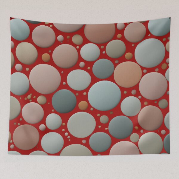 Item preview, Vintage Organic Sphere Abstract Retro Fashion Print designed and sold by NK-Studios .