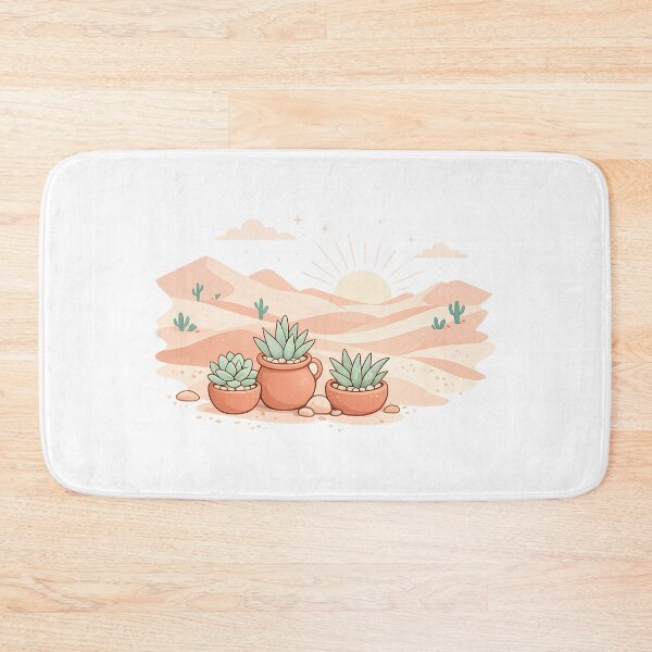 Item preview, Whimsical Desert Oasis with Potted Succulents designed and sold by Art-Selling.