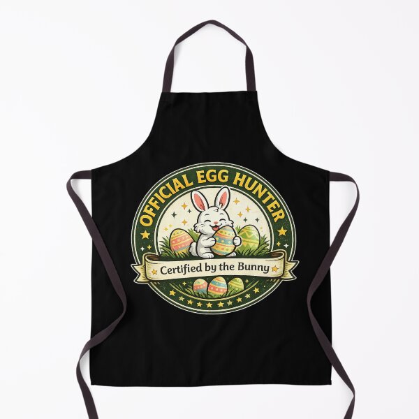 Item preview, Official Egg Hunter Badge – Cute Easter Bunny Certified Design designed and sold by Line-Mood1⭐️⭐️⭐️⭐️⭐️.