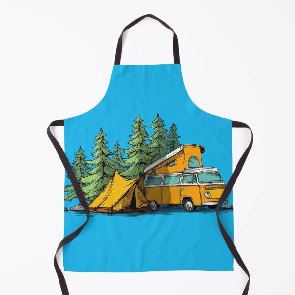 Item preview, Camping with a yellow van and tent designed and sold by anytka.