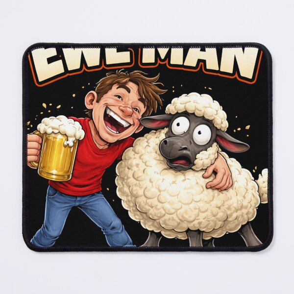 Item preview, I Love Ewe Man – Funny Drunk Sheep Pun Design designed and sold by Endthedisease.