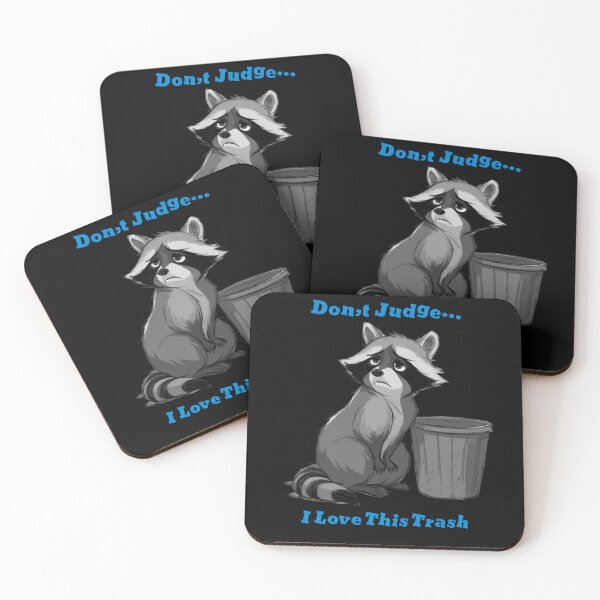 Item preview, Funny Raccoon Meme Collection – Don’t Judge I Love This Trash Cute Trash Panda Meme Shirt designed and sold by MiraLumeStudio.