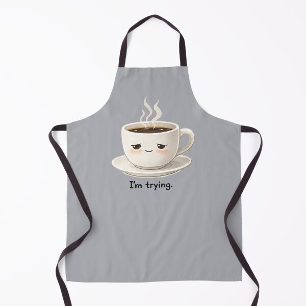 Item preview, Cute Coffee Sticker – “I’m Trying” . Art By Moodzu. designed and sold by Moodzu.