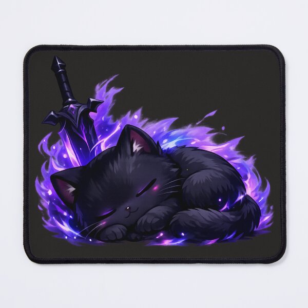 Item preview, Chibi Black Cat with Glowing Aura designed and sold by Minato_Monarch.