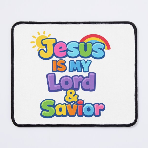 Item preview, Jesus Is My Lord & Savior – Colorful Christian Kids Faith Shirt designed and sold by SoulThread Studio.