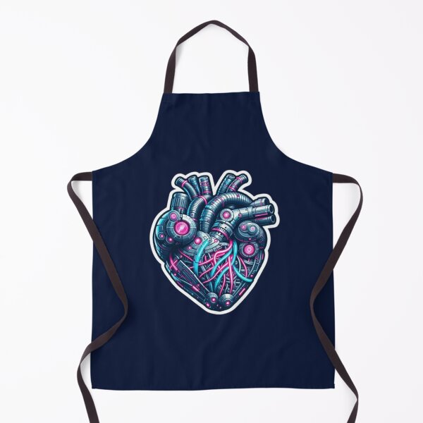 Item preview, "Cybernetic Heart Neon Fusion" designed and sold by Dogandesighn.