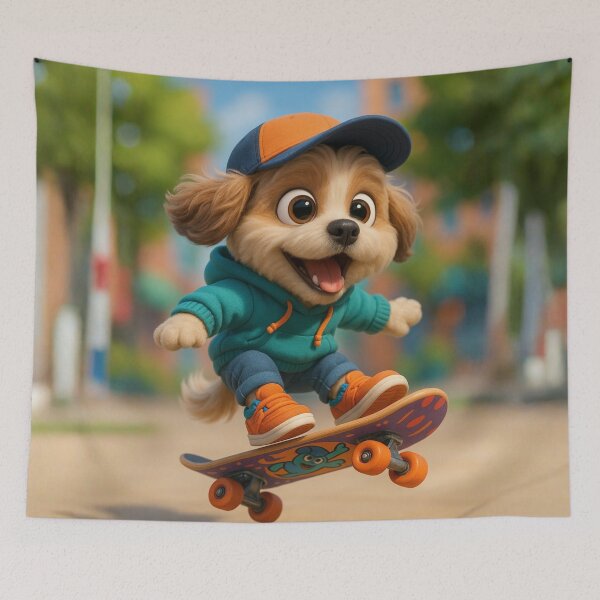 Item preview, Skater Shih Poo designed and sold by Sillytoe.