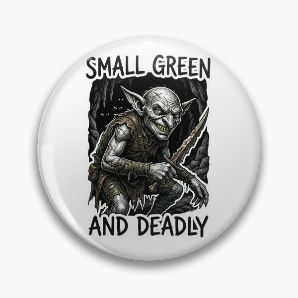 Item preview, Funny Goblin Small Green And Deadly TTRPG Monster Gift designed and sold by EKHOAISTORE.