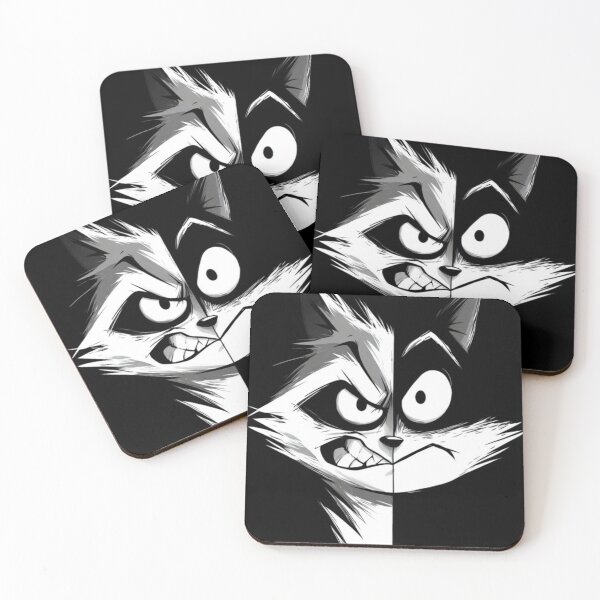 Item preview, Funny Raccoon Meme Collection – Dual Personality Raccoon Face Funny Trash Panda Graphic Tee designed and sold by MiraLumeStudio.