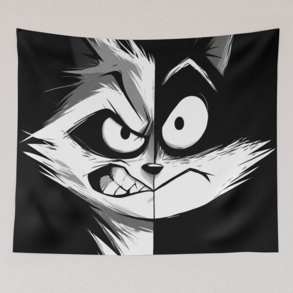 Item preview, Funny Raccoon Meme Collection – Dual Personality Raccoon Face Funny Trash Panda Graphic Tee designed and sold by MiraLumeStudio.