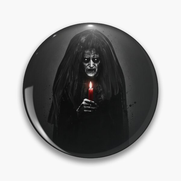 Item preview, Dark Veil Spirit Candle – Insidious Inspired Horror Illustration designed and sold by LavinyArt.