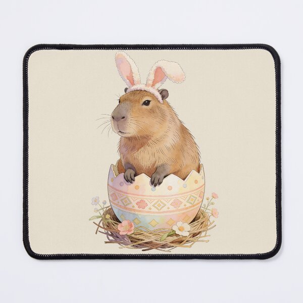 Item preview, Easter Capybara Bunny In Egg designed and sold by MythicCotton.