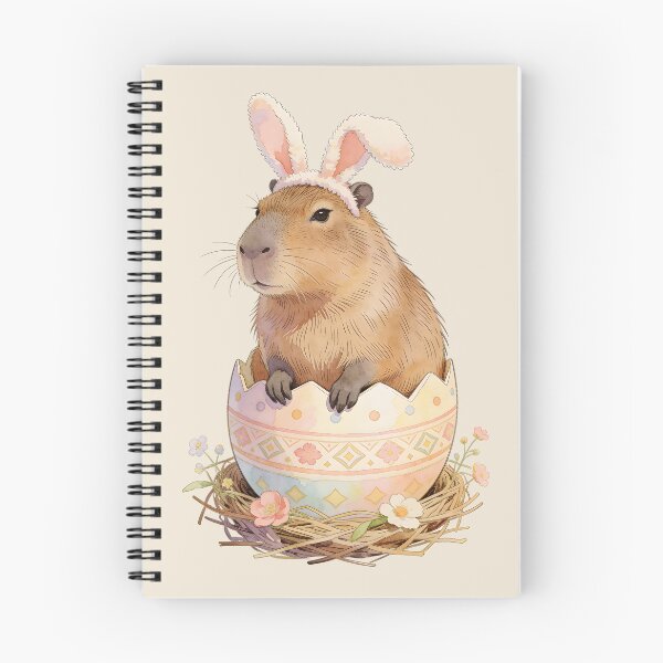 Item preview, Easter Capybara Bunny In Egg designed and sold by MythicCotton.
