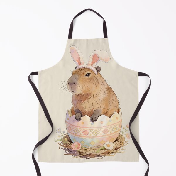 Item preview, Easter Capybara Bunny In Egg designed and sold by MythicCotton.