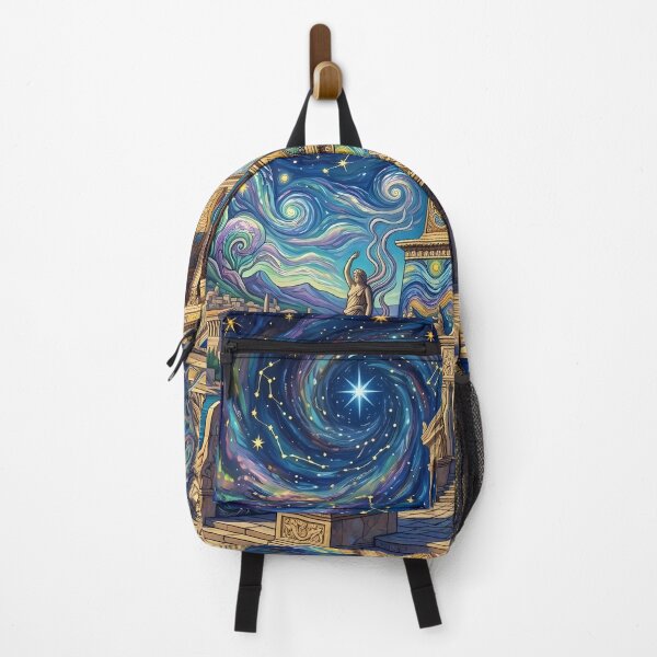 Item preview, Mausoleum at Halicarnassus - Van Gogh Style Psychedelic Art designed and sold by Lucid Dream Pixel.