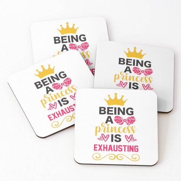 Item preview, Being A Princess Is Exhausting - Cute Baby Girl Funny Toddler Gift designed and sold by FuzionRaptor.