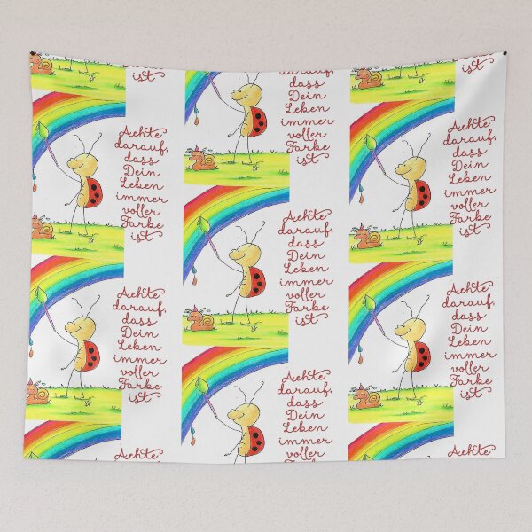 Item preview, Beetle paints rainbow designed and sold by KarinKaefer.